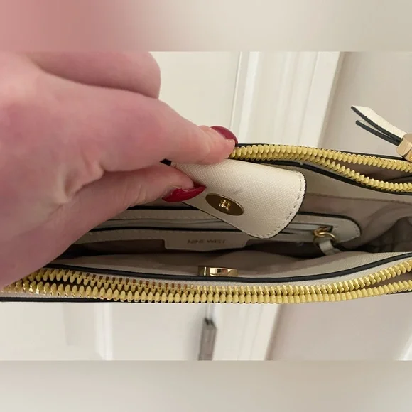 Nine West Cream Crossbody Bag - Picture 3 of 8